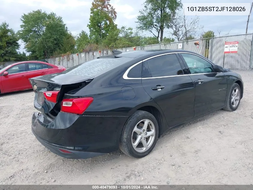 2018 Chevrolet Malibu 1Ls VIN: 1G1ZB5ST2JF128026 Lot: 40479093