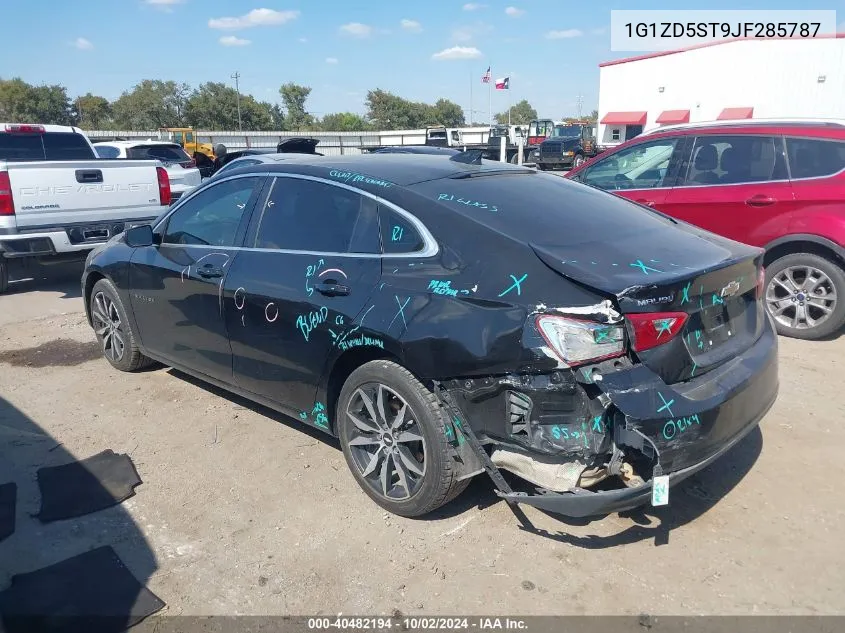 2018 Chevrolet Malibu Lt VIN: 1G1ZD5ST9JF285787 Lot: 40482194