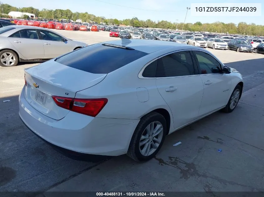 2018 Chevrolet Malibu Lt VIN: 1G1ZD5ST7JF244039 Lot: 40488131