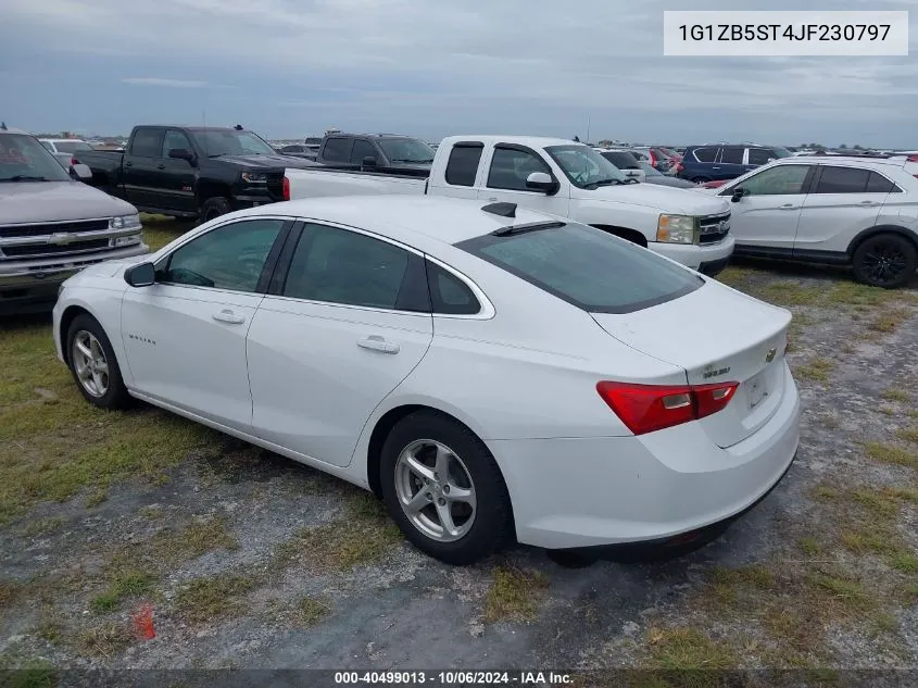 2018 Chevrolet Malibu 1Ls VIN: 1G1ZB5ST4JF230797 Lot: 40499013