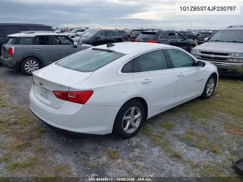 2018 Chevrolet Malibu 1Ls VIN: 1G1ZB5ST4JF230797 Lot: 40499013