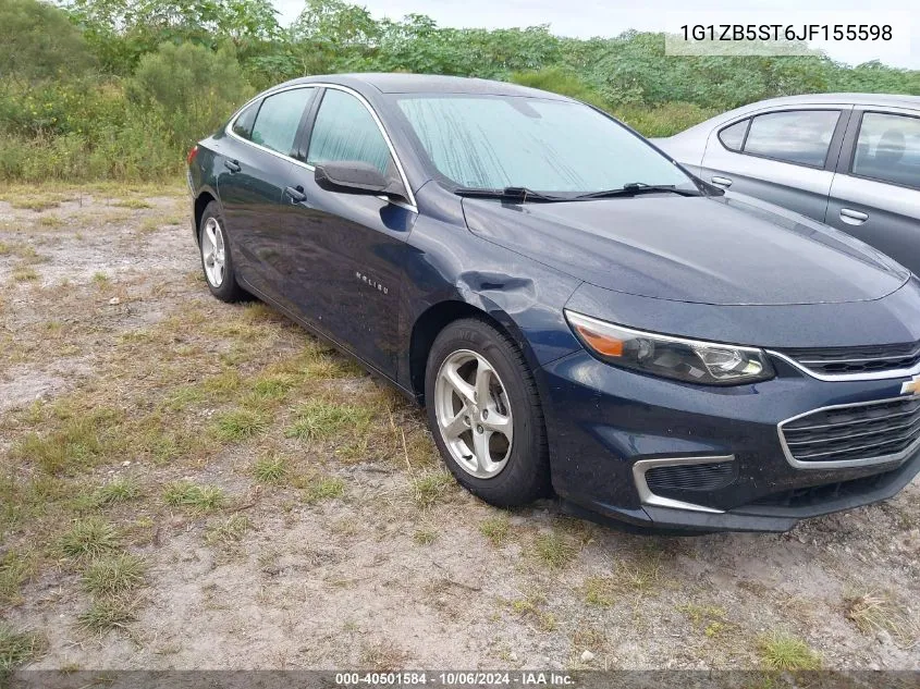 2018 Chevrolet Malibu 1Ls VIN: 1G1ZB5ST6JF155598 Lot: 40501584