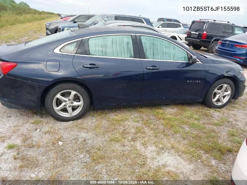 2018 Chevrolet Malibu 1Ls VIN: 1G1ZB5ST6JF155598 Lot: 40501584