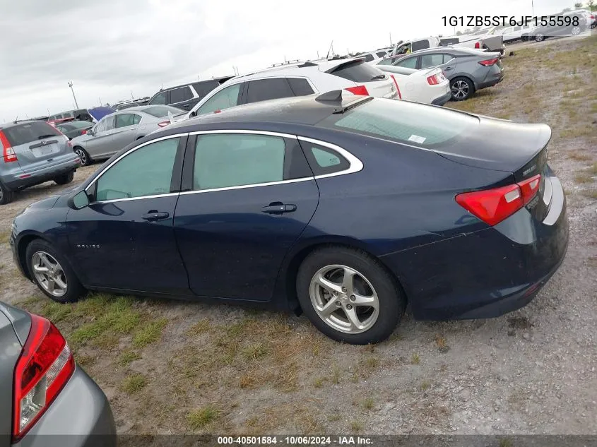 2018 Chevrolet Malibu 1Ls VIN: 1G1ZB5ST6JF155598 Lot: 40501584