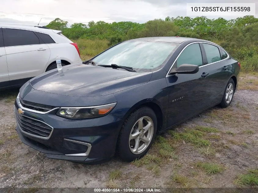 2018 Chevrolet Malibu 1Ls VIN: 1G1ZB5ST6JF155598 Lot: 40501584