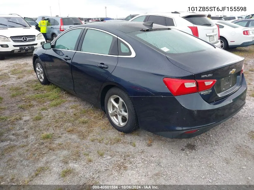 2018 Chevrolet Malibu 1Ls VIN: 1G1ZB5ST6JF155598 Lot: 40501584