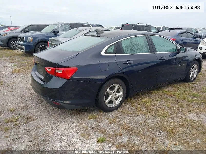 2018 Chevrolet Malibu 1Ls VIN: 1G1ZB5ST6JF155598 Lot: 40501584