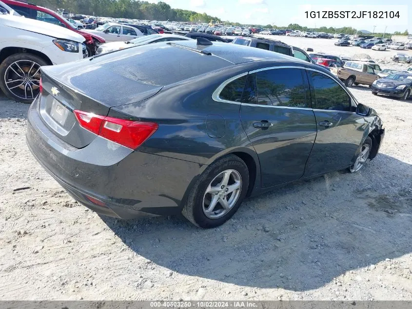 2018 Chevrolet Malibu 1Ls VIN: 1G1ZB5ST2JF182104 Lot: 40503250