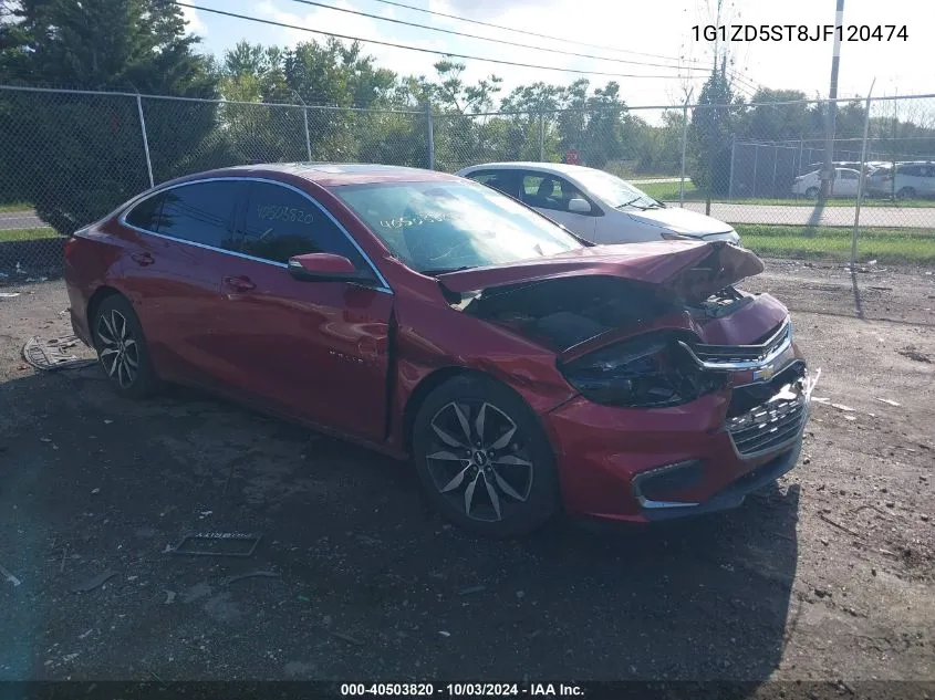 2018 Chevrolet Malibu Lt VIN: 1G1ZD5ST8JF120474 Lot: 40503820