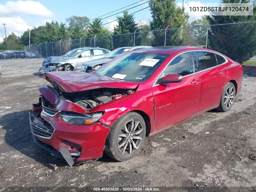 2018 Chevrolet Malibu Lt VIN: 1G1ZD5ST8JF120474 Lot: 40503820