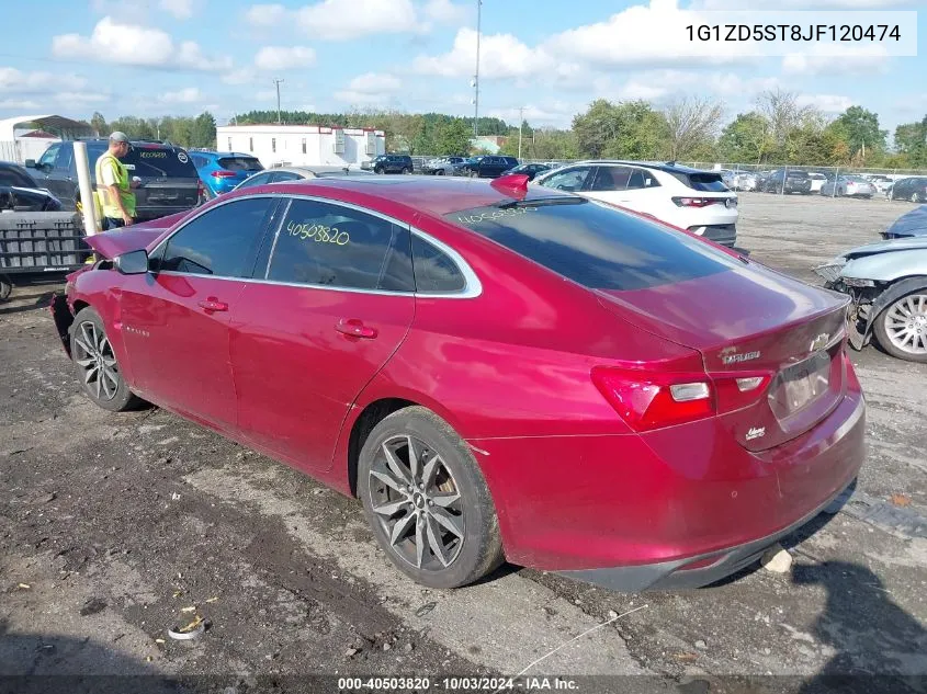 2018 Chevrolet Malibu Lt VIN: 1G1ZD5ST8JF120474 Lot: 40503820