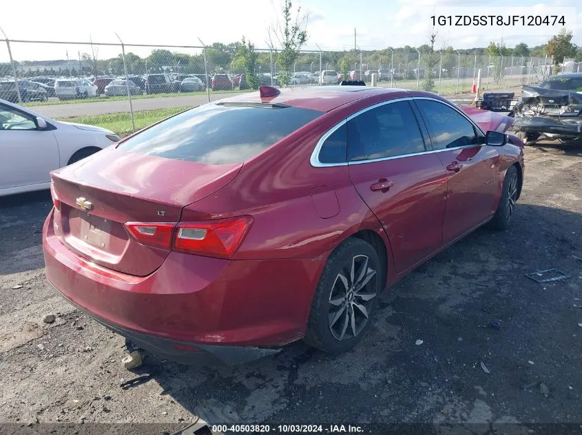 2018 Chevrolet Malibu Lt VIN: 1G1ZD5ST8JF120474 Lot: 40503820