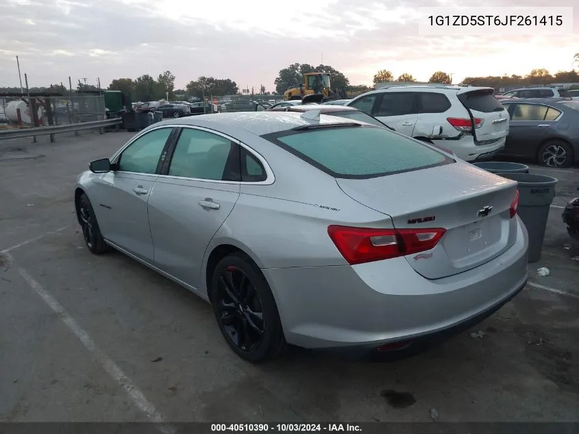 2018 Chevrolet Malibu Lt VIN: 1G1ZD5ST6JF261415 Lot: 40510390