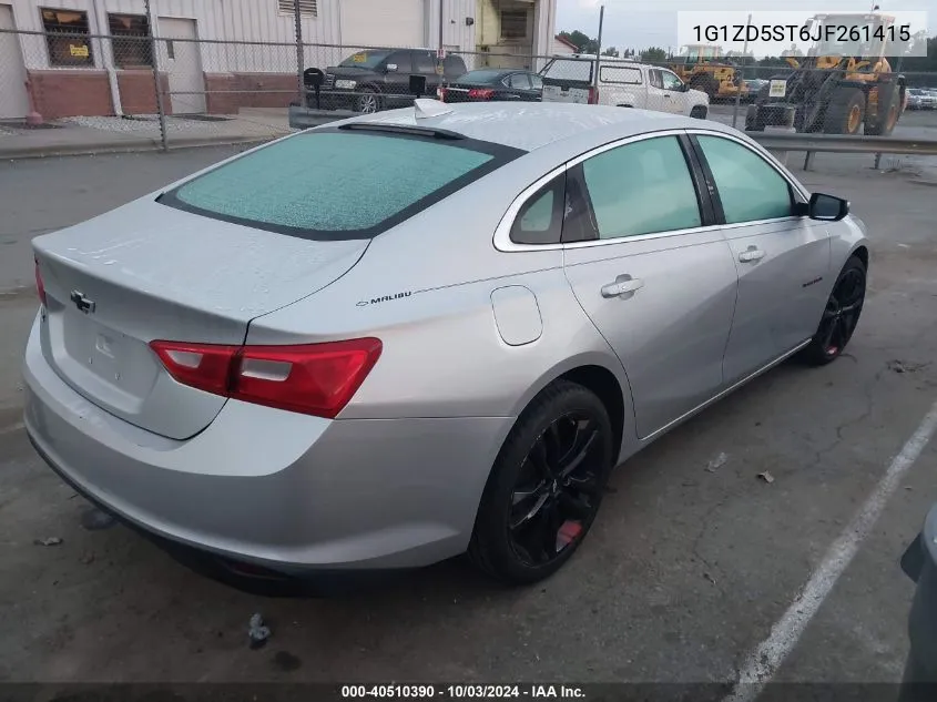 2018 Chevrolet Malibu Lt VIN: 1G1ZD5ST6JF261415 Lot: 40510390