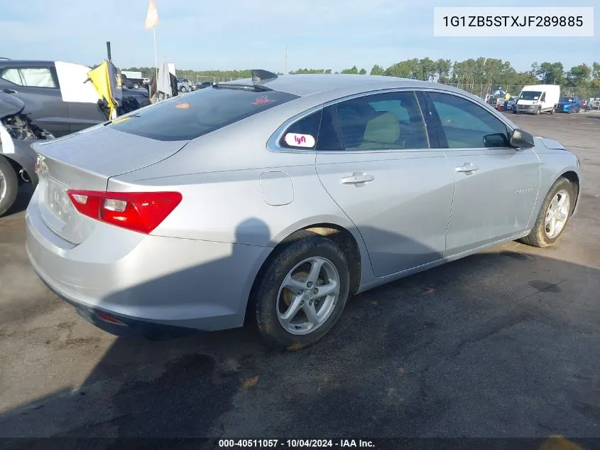 2018 Chevrolet Malibu 1Ls VIN: 1G1ZB5STXJF289885 Lot: 40511057