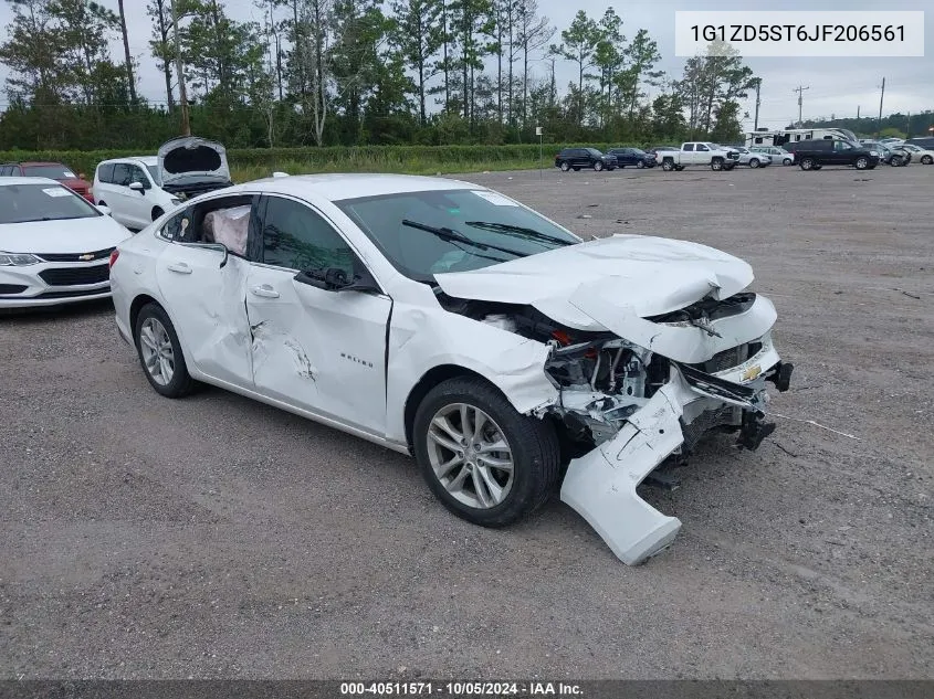 2018 Chevrolet Malibu Lt VIN: 1G1ZD5ST6JF206561 Lot: 40511571