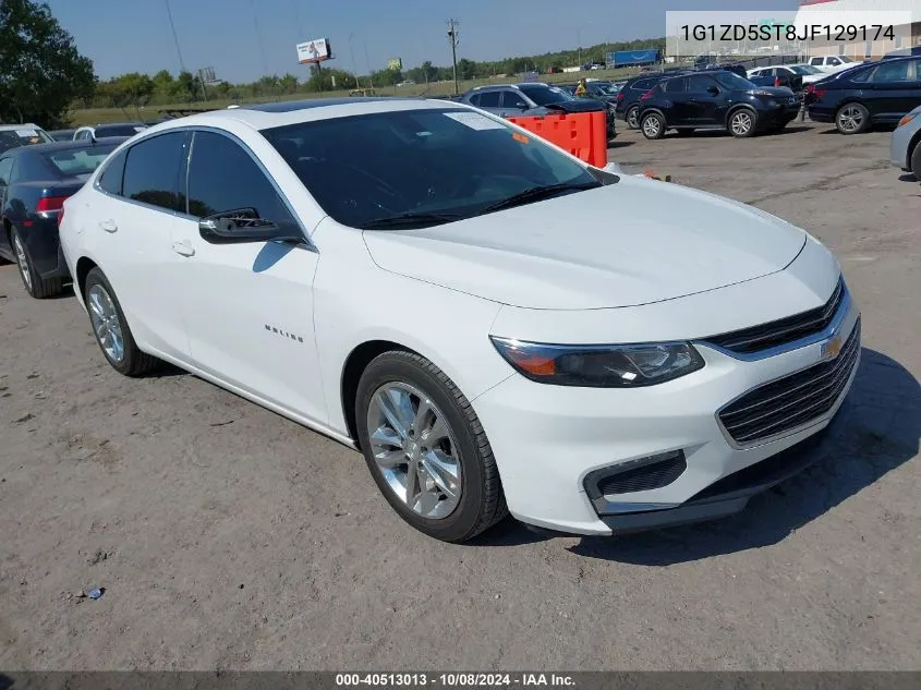 2018 Chevrolet Malibu Lt VIN: 1G1ZD5ST8JF129174 Lot: 40513013