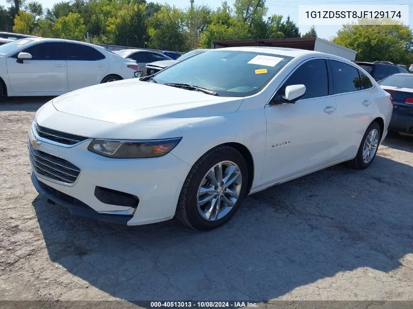 2018 Chevrolet Malibu Lt VIN: 1G1ZD5ST8JF129174 Lot: 40513013