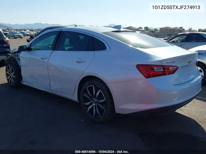 1G1ZD5STXJF274913 2018 Chevrolet Malibu Lt