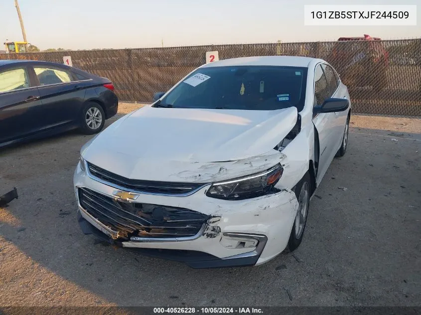 2018 Chevrolet Malibu Ls VIN: 1G1ZB5STXJF244509 Lot: 40526228