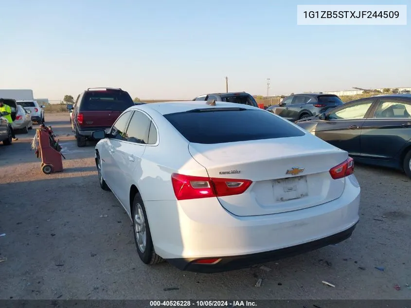 2018 Chevrolet Malibu Ls VIN: 1G1ZB5STXJF244509 Lot: 40526228