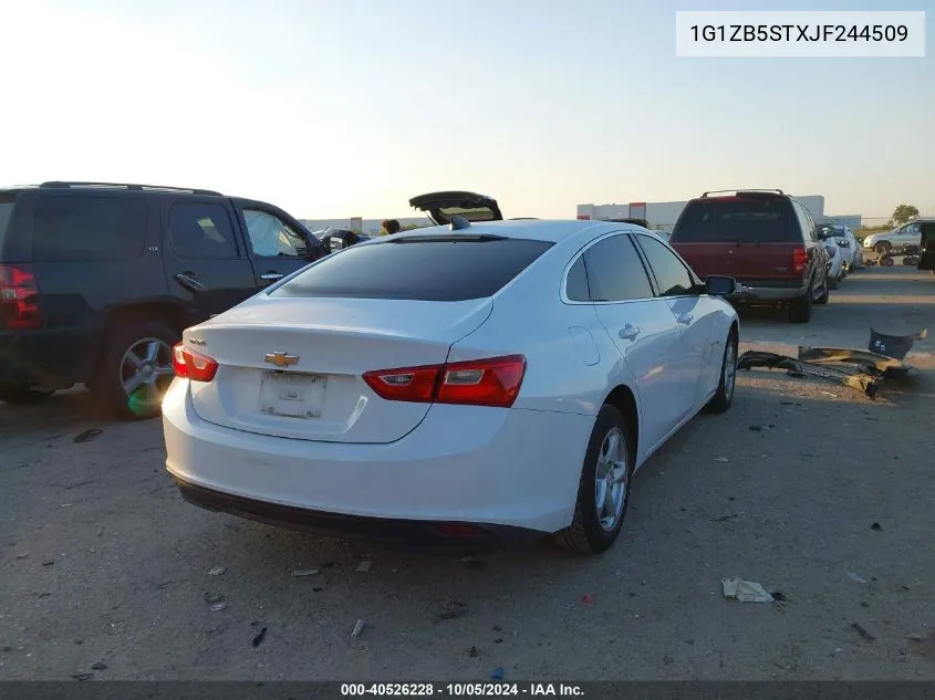 2018 Chevrolet Malibu Ls VIN: 1G1ZB5STXJF244509 Lot: 40526228