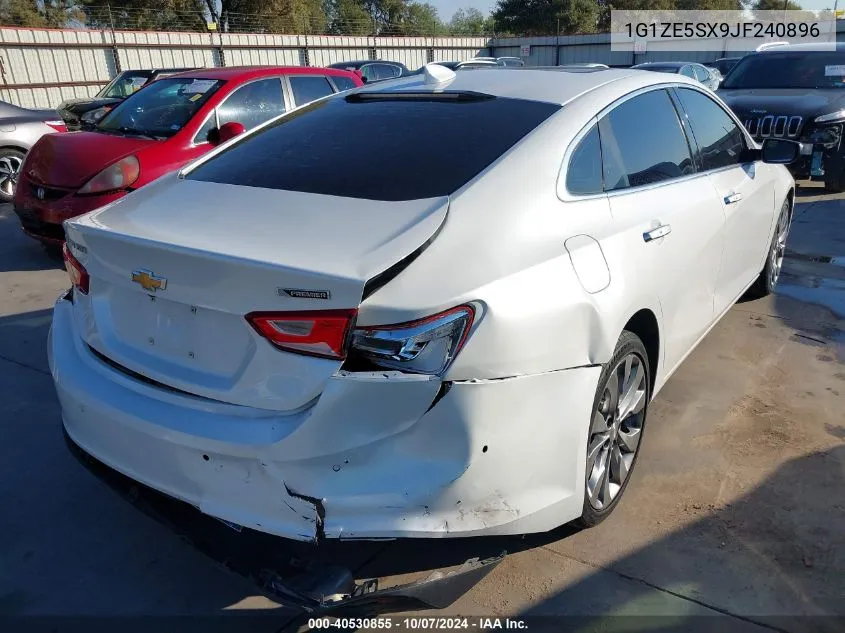 2018 Chevrolet Malibu Premier VIN: 1G1ZE5SX9JF240896 Lot: 40530855