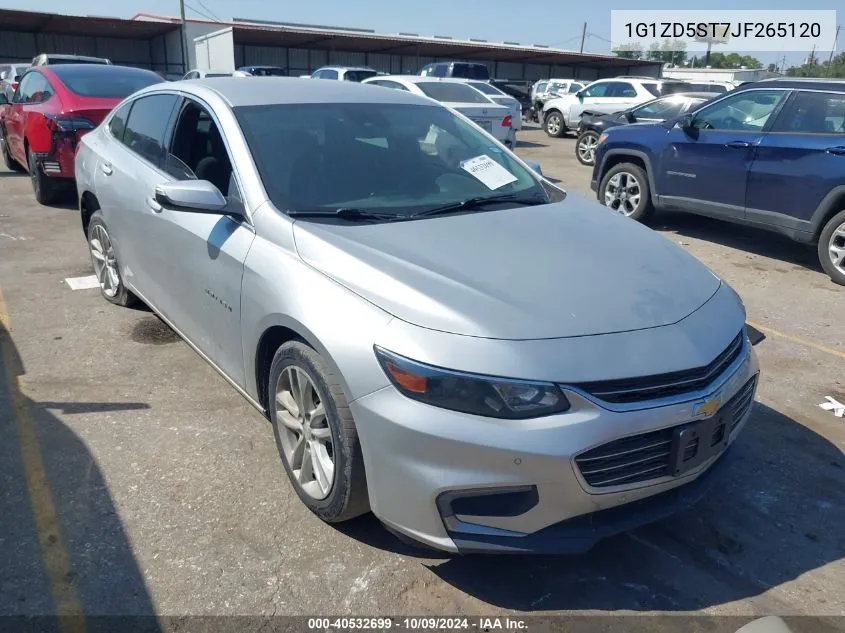 1G1ZD5ST7JF265120 2018 Chevrolet Malibu Lt