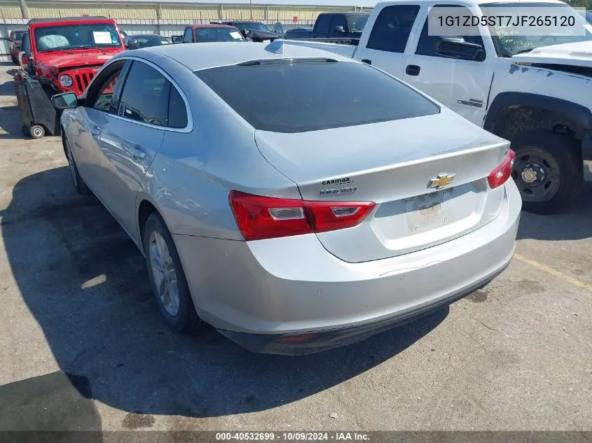 2018 Chevrolet Malibu Lt VIN: 1G1ZD5ST7JF265120 Lot: 40532699