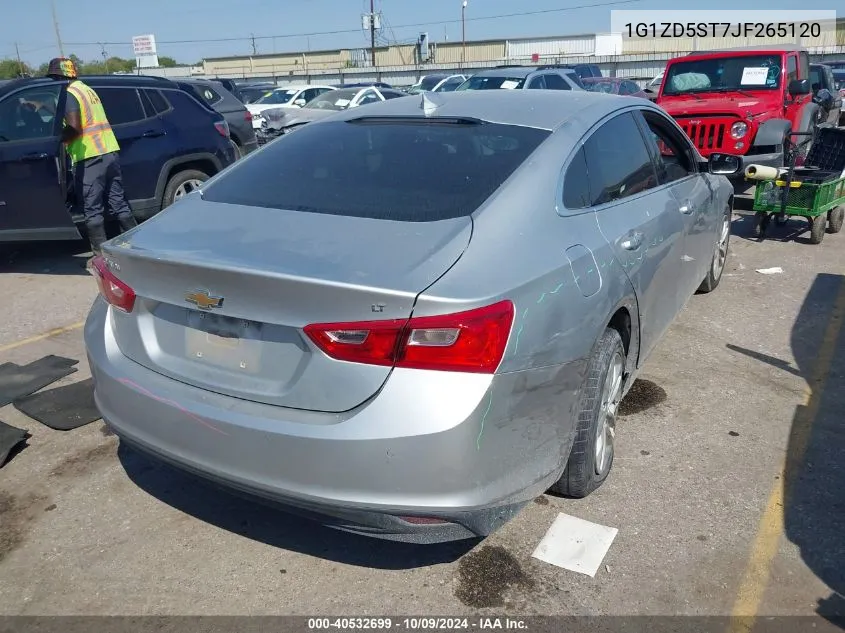 2018 Chevrolet Malibu Lt VIN: 1G1ZD5ST7JF265120 Lot: 40532699