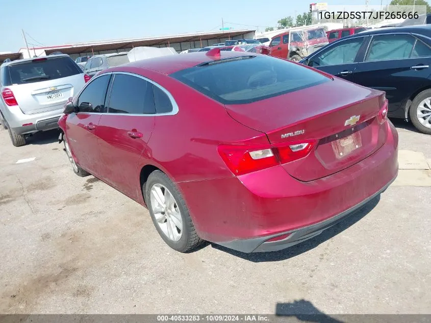 2018 Chevrolet Malibu Lt VIN: 1G1ZD5ST7JF265666 Lot: 40533283