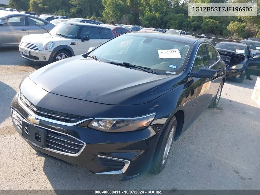 2018 Chevrolet Malibu 1Ls VIN: 1G1ZB5ST7JF196905 Lot: 40538411