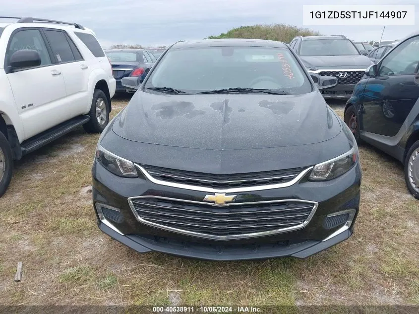 2018 Chevrolet Malibu Lt VIN: 1G1ZD5ST1JF144907 Lot: 40538911