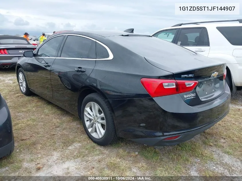 2018 Chevrolet Malibu Lt VIN: 1G1ZD5ST1JF144907 Lot: 40538911