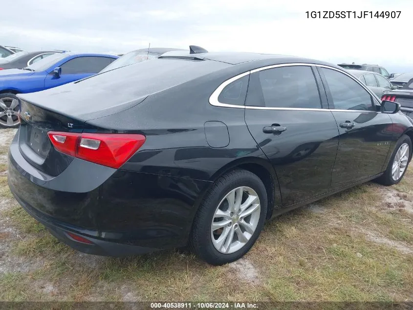 2018 Chevrolet Malibu Lt VIN: 1G1ZD5ST1JF144907 Lot: 40538911