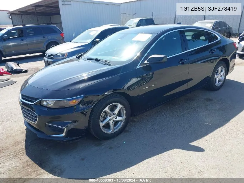 2018 Chevrolet Malibu Ls VIN: 1G1ZB5ST3JF278419 Lot: 40539303