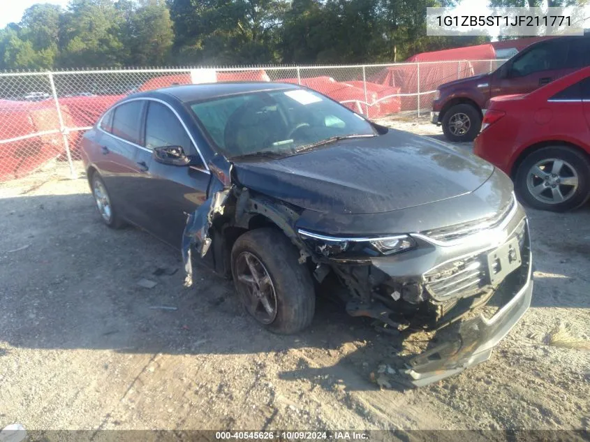 1G1ZB5ST1JF211771 2018 Chevrolet Malibu Ls