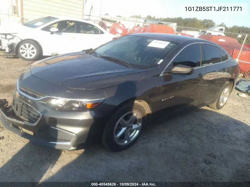 1G1ZB5ST1JF211771 2018 Chevrolet Malibu Ls