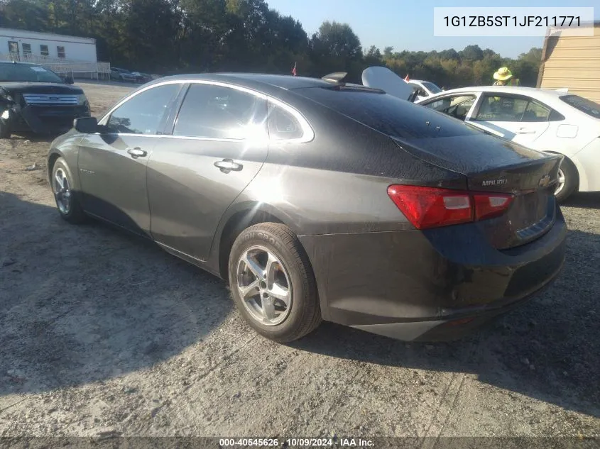 2018 Chevrolet Malibu Ls VIN: 1G1ZB5ST1JF211771 Lot: 40545626