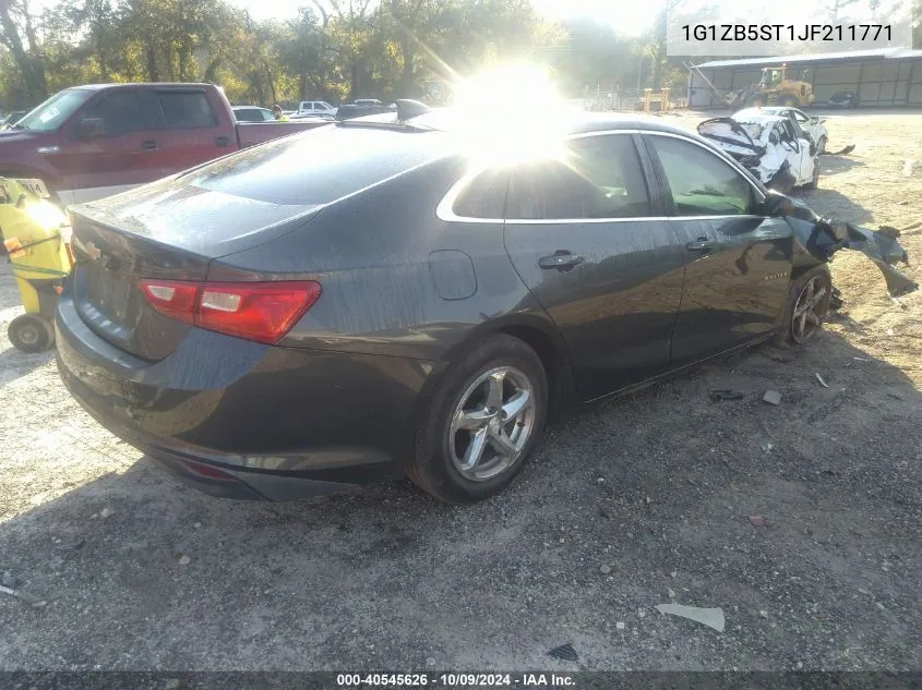 2018 Chevrolet Malibu Ls VIN: 1G1ZB5ST1JF211771 Lot: 40545626