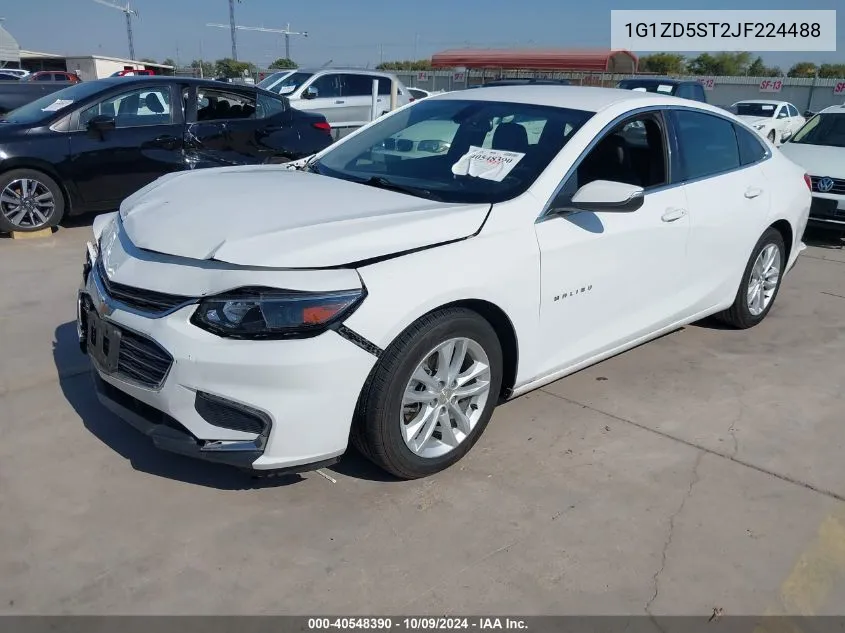 2018 Chevrolet Malibu Lt VIN: 1G1ZD5ST2JF224488 Lot: 40548390