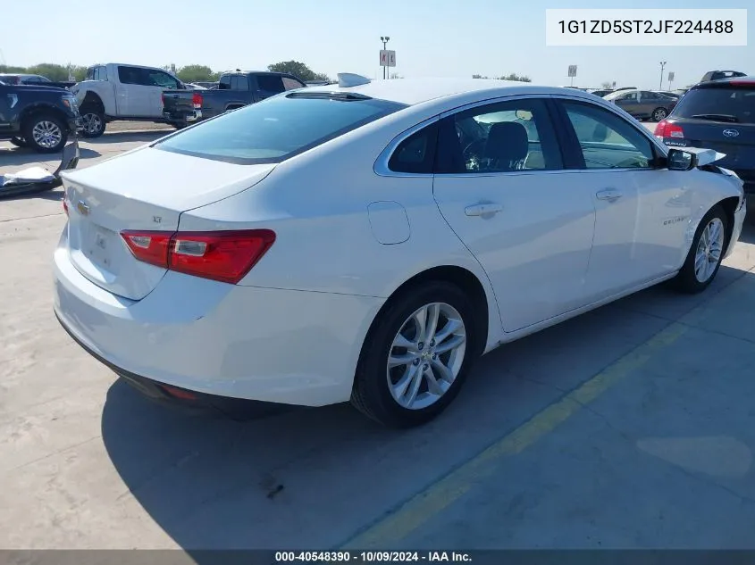 2018 Chevrolet Malibu Lt VIN: 1G1ZD5ST2JF224488 Lot: 40548390