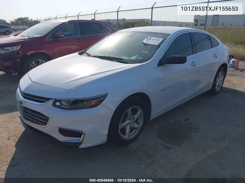 2018 Chevrolet Malibu 1Ls VIN: 1G1ZB5STXJF155653 Lot: 40548688