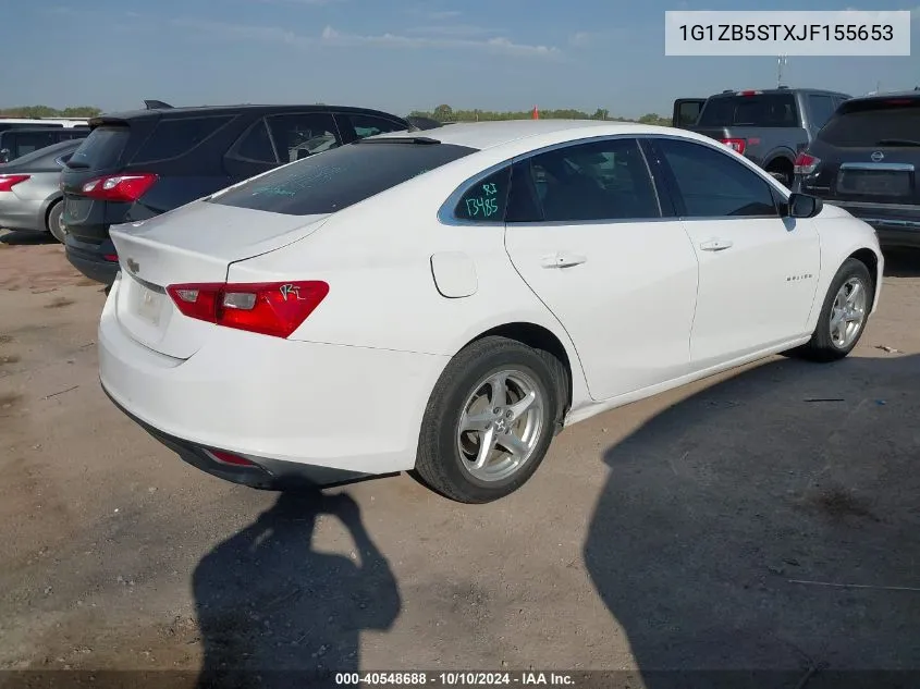 2018 Chevrolet Malibu 1Ls VIN: 1G1ZB5STXJF155653 Lot: 40548688