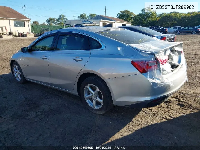 2018 Chevrolet Malibu 1Ls VIN: 1G1ZB5ST8JF289982 Lot: 40549565