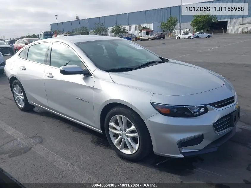 2018 Chevrolet Malibu Lt VIN: 1G1ZD5ST1JF156958 Lot: 40554305