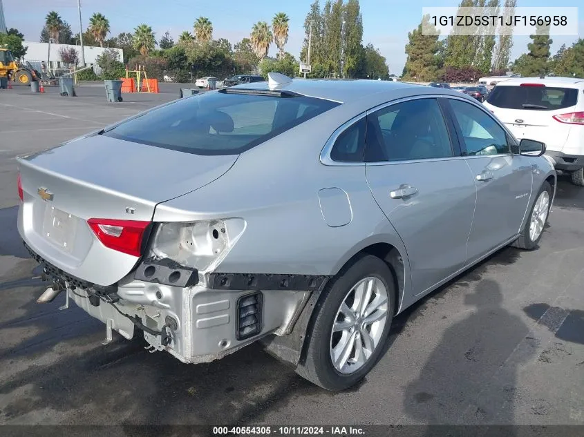 2018 Chevrolet Malibu Lt VIN: 1G1ZD5ST1JF156958 Lot: 40554305