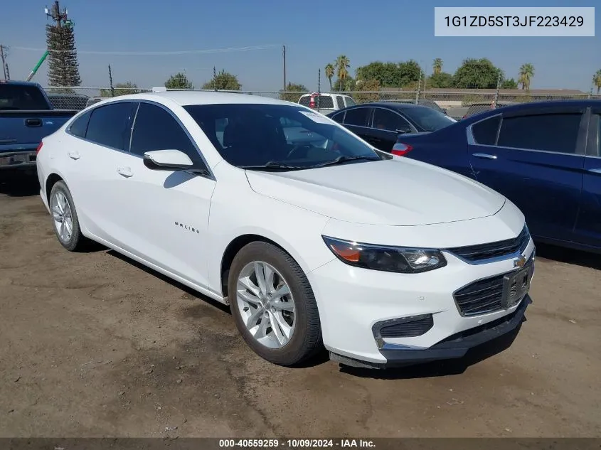 2018 Chevrolet Malibu Lt VIN: 1G1ZD5ST3JF223429 Lot: 40559259