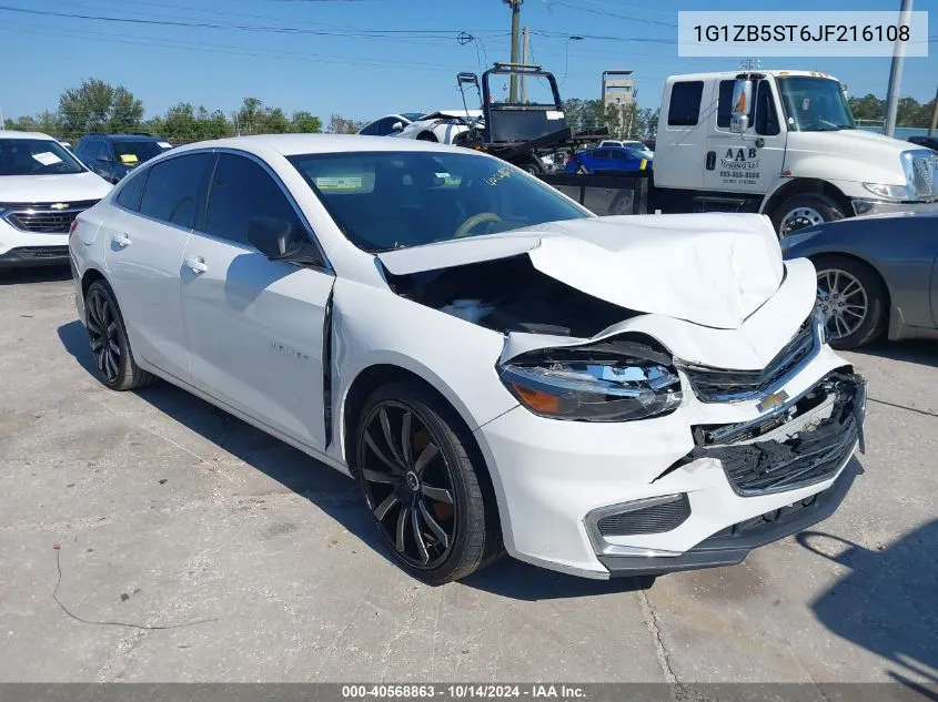 2018 Chevrolet Malibu 1Ls VIN: 1G1ZB5ST6JF216108 Lot: 40568863