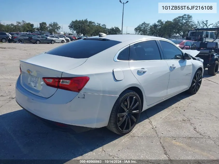 2018 Chevrolet Malibu 1Ls VIN: 1G1ZB5ST6JF216108 Lot: 40568863